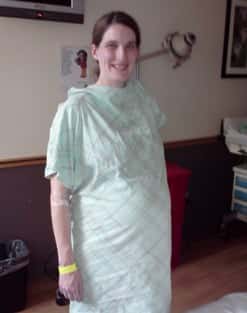 Angela Dandurand Hospital Birthing Time Smiling