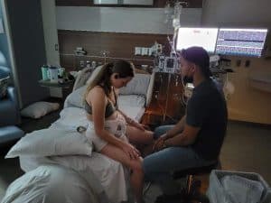 Hypno-couple during hospital induction