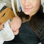 New mom and baby after Stellar Hypnobabies birth